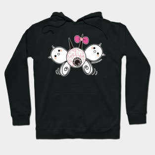 kawaii cute ghost cute eyeball, cute halloween Hoodie